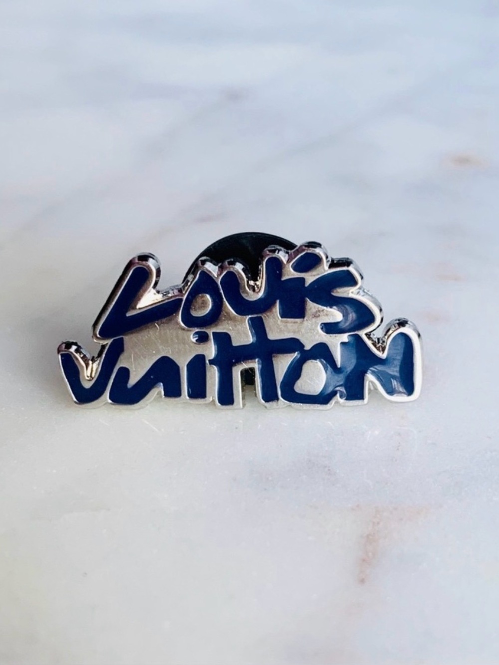 Louis Vuitton x Pintrill graffiti logo pin
